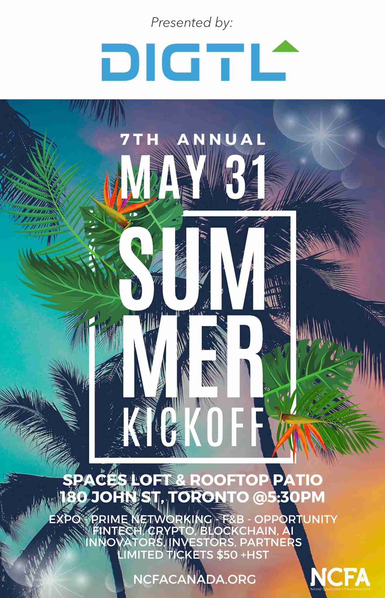 7th Summer Kickoff Networking May 31 Presented by DIGTL Banner - All Events