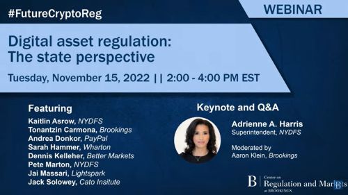 Brookings Digital Asset Regulation State Perspective - Video Library