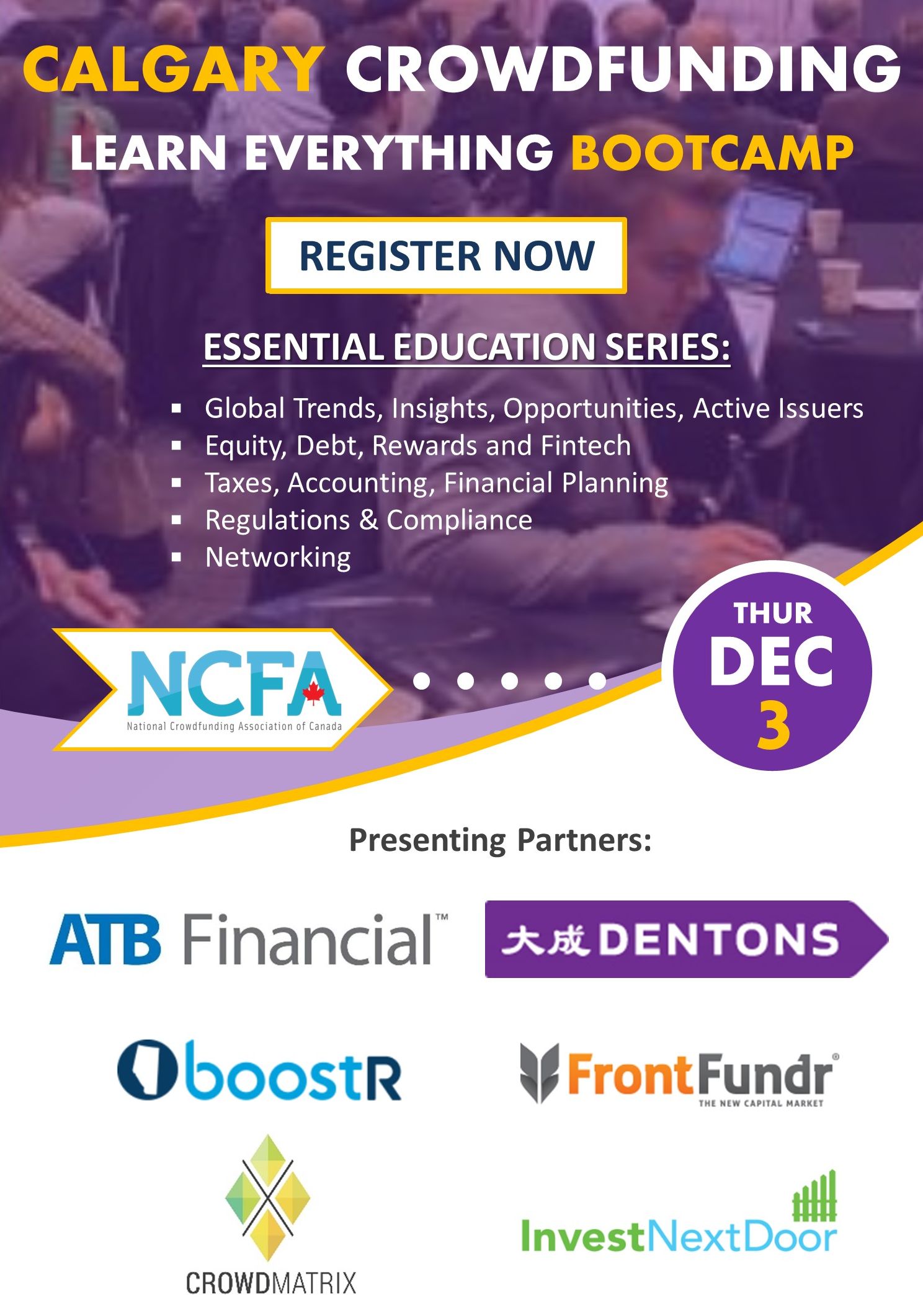 Calgary Crowdfunding Learn Everything Bootcamp Dec 3 v2 - All Events