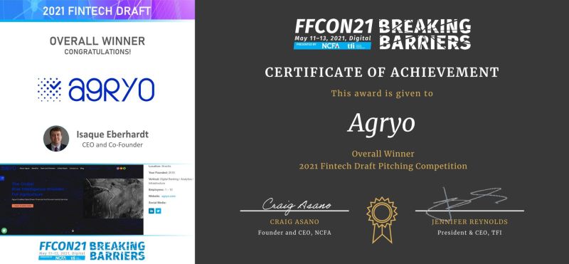FFCON 2021 Fintech Draft Overall Winner Agryo resize - All Events