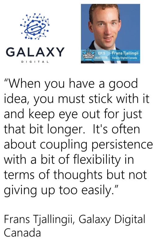 Frans T quote - FINTECH FRIDAYS Podcast Season 1