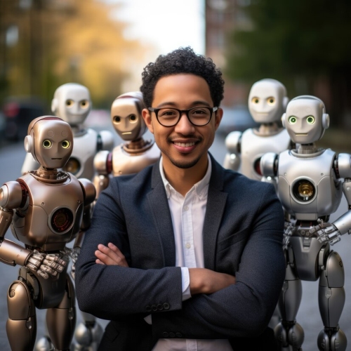 Freepik AI man and robots - Current Innovation Ecosystem News:  FINTECH & FUNDING