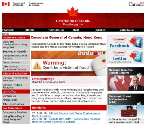 Government of Canada Hong Kong - All Events