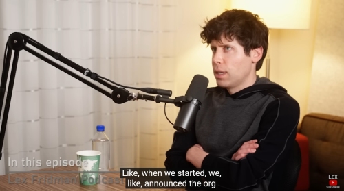 Lex Fridman Sam Altman interview - Video Library