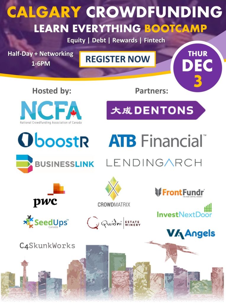 NCFA Calgary Crowdfunding Bootcamp Dec 3 v5 764x1024 - All Events
